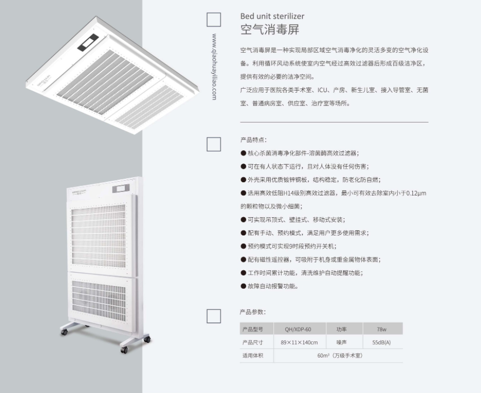 空气消毒洁净屏(图1)